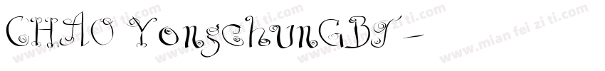 CHAO YongchunGBT字体转换